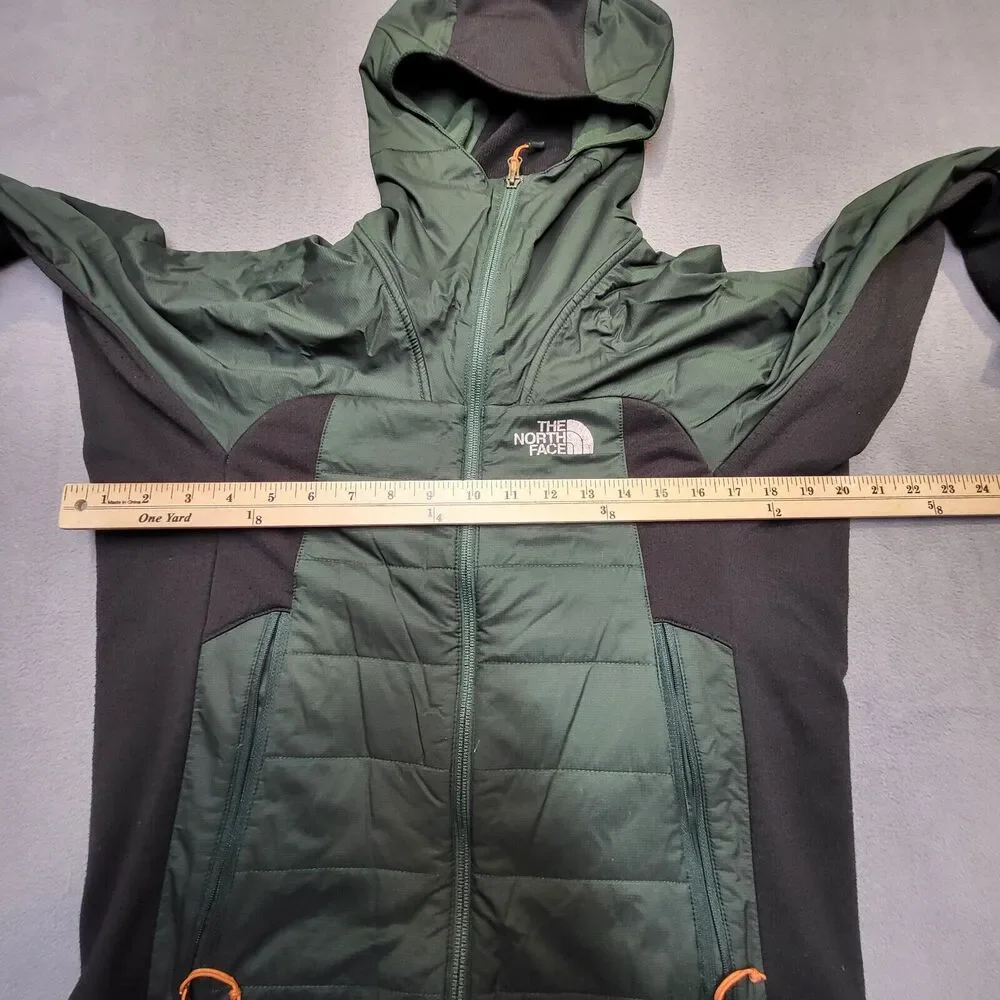 North Face Summit Series Zephyrus Hybrid Jacket Mens S Green Black Hooded